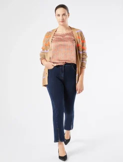 Pantaloni in denim di cotone stretch