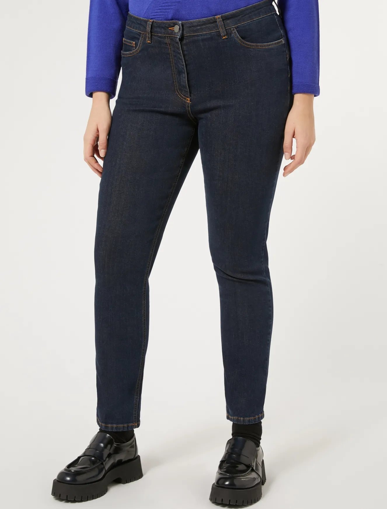 Pantaloni in denim di cotone