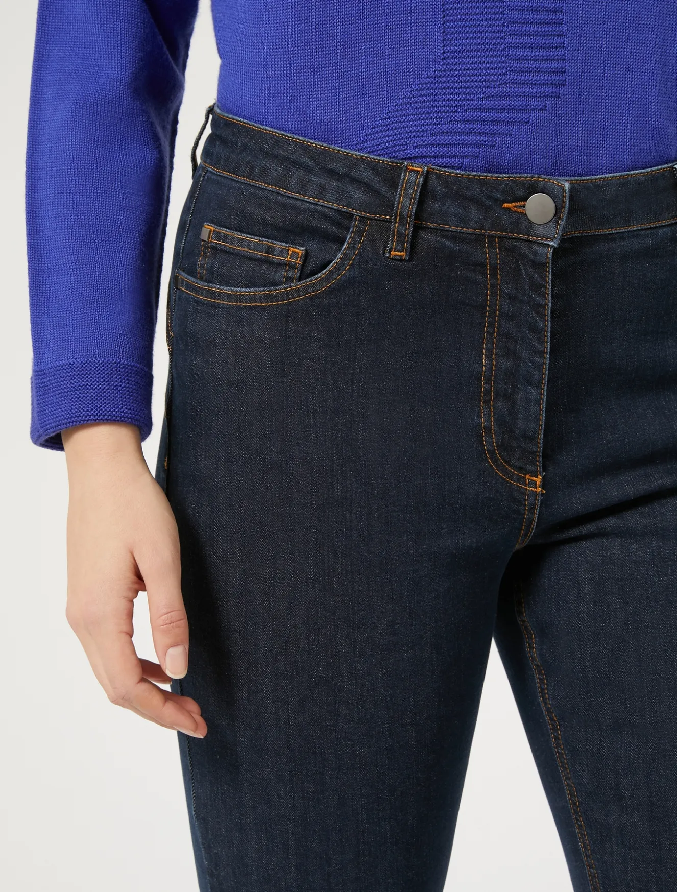 Pantaloni in denim di cotone