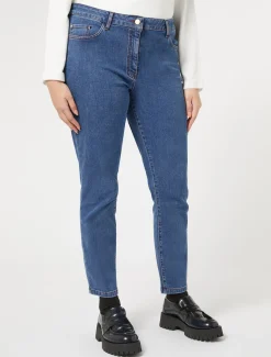 Pantaloni in denim di cotone stretch