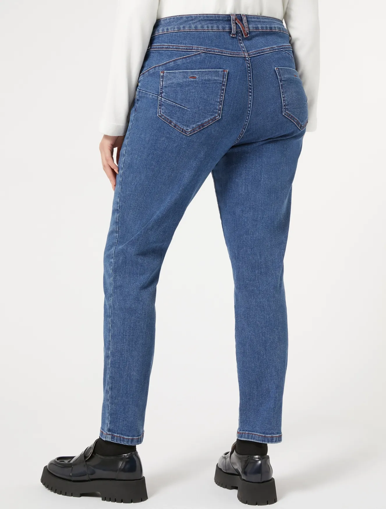 Pantaloni in denim di cotone stretch