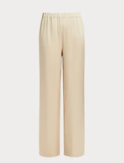 Pantaloni in envers satin lucido