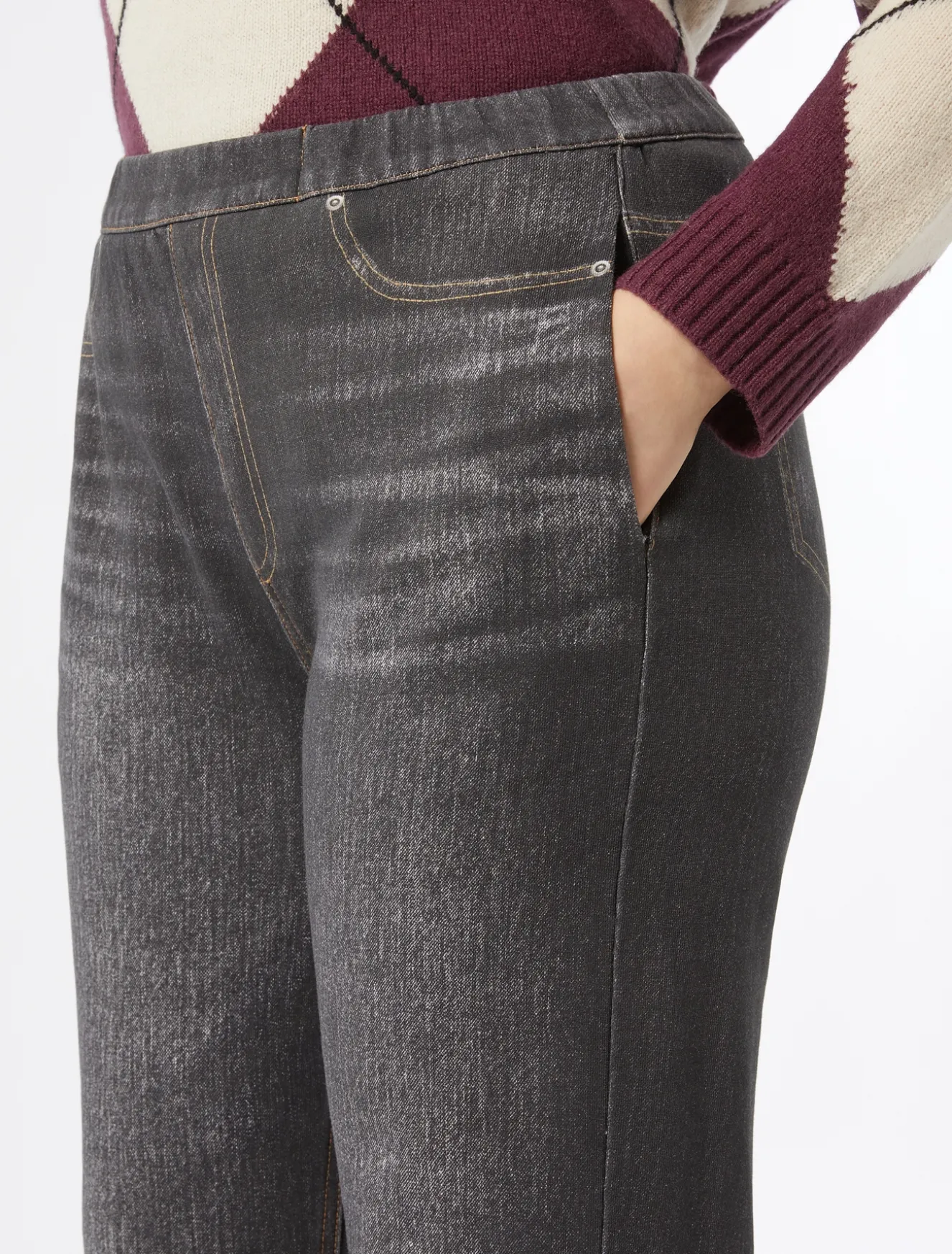 Pantaloni in felpa stampata