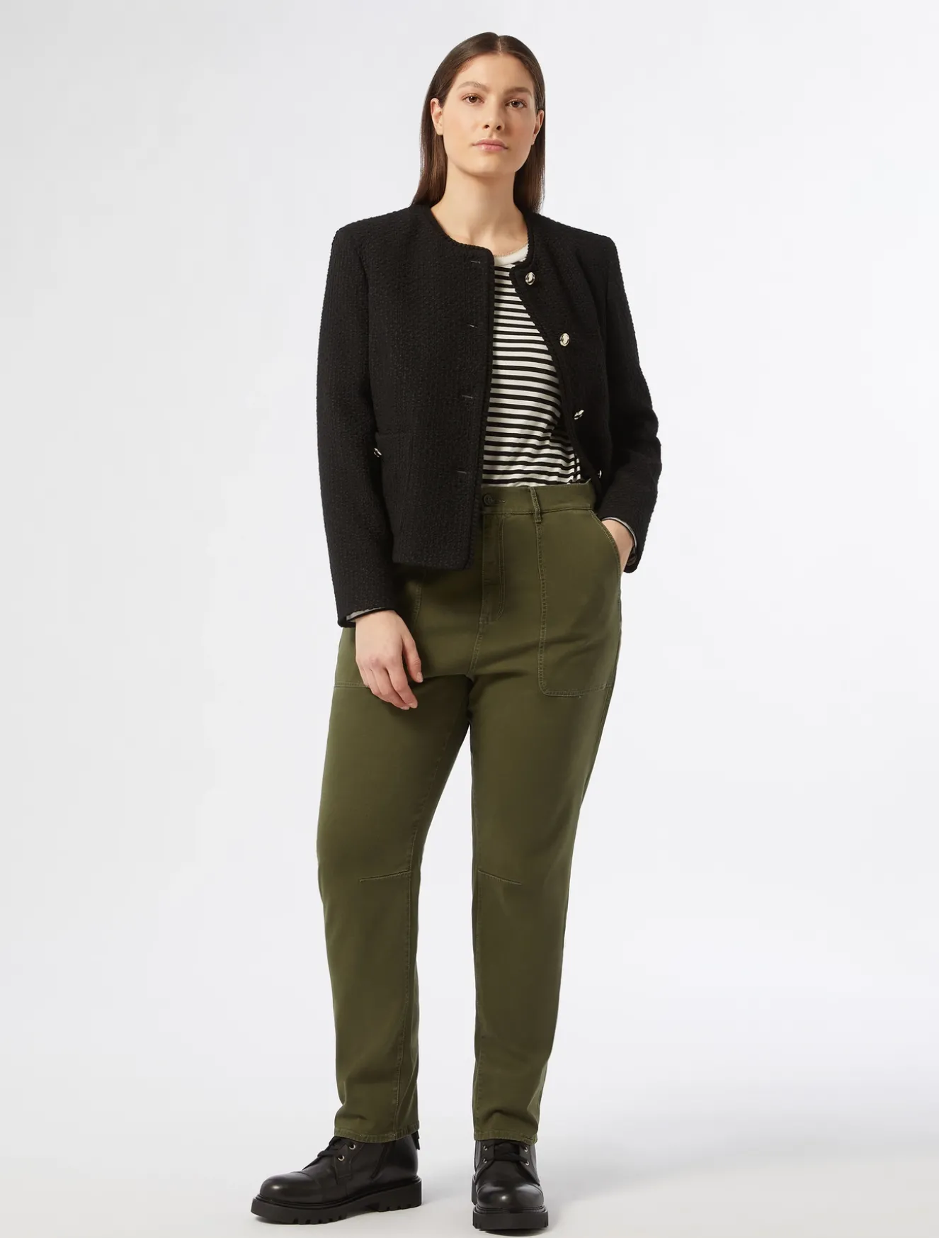 Pantaloni in gabardina