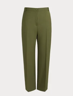 Pantaloni in gabardina di lana