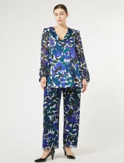 Pantaloni in georgette