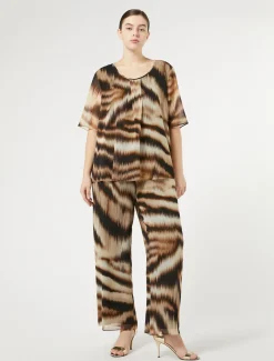 Pantaloni in georgette