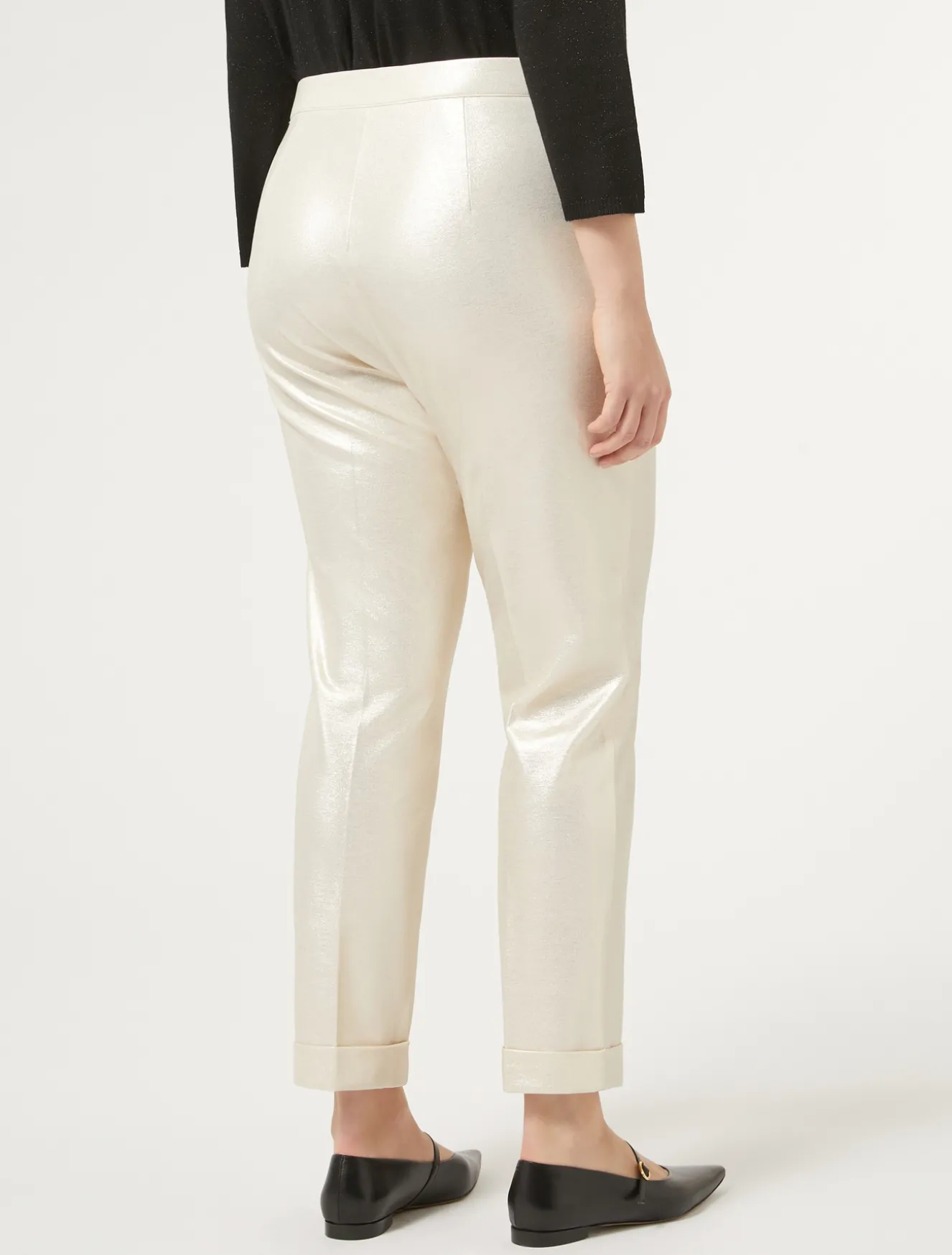 Pantaloni in jersey laminato