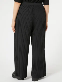 Pantaloni in jersey plissé