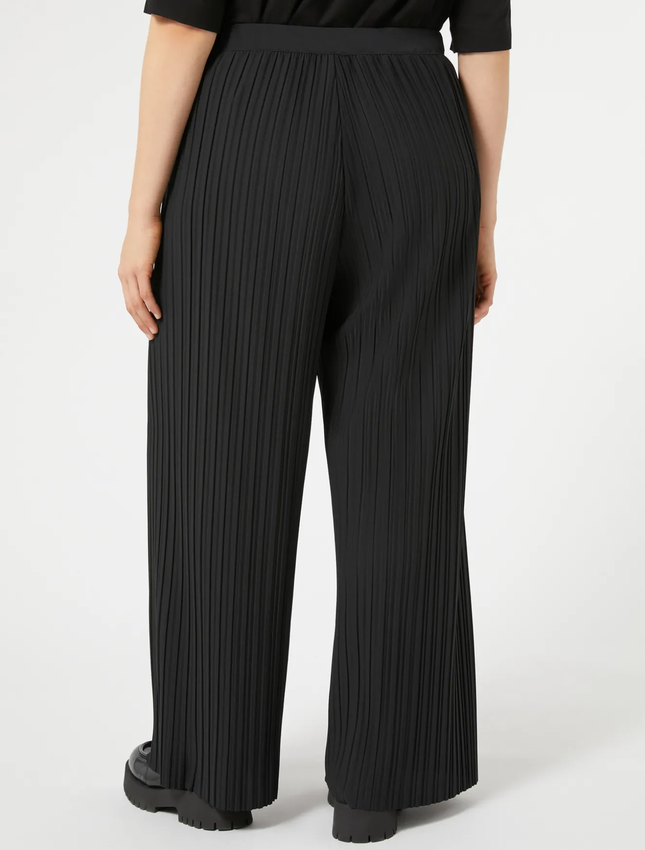 Pantaloni in jersey plissé