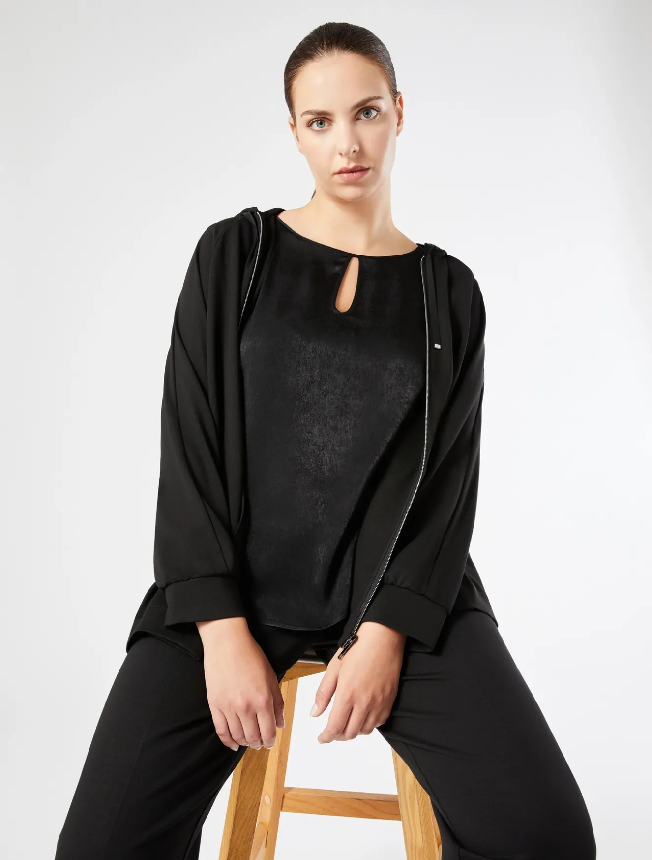 Pantaloni in jersey punto Milano