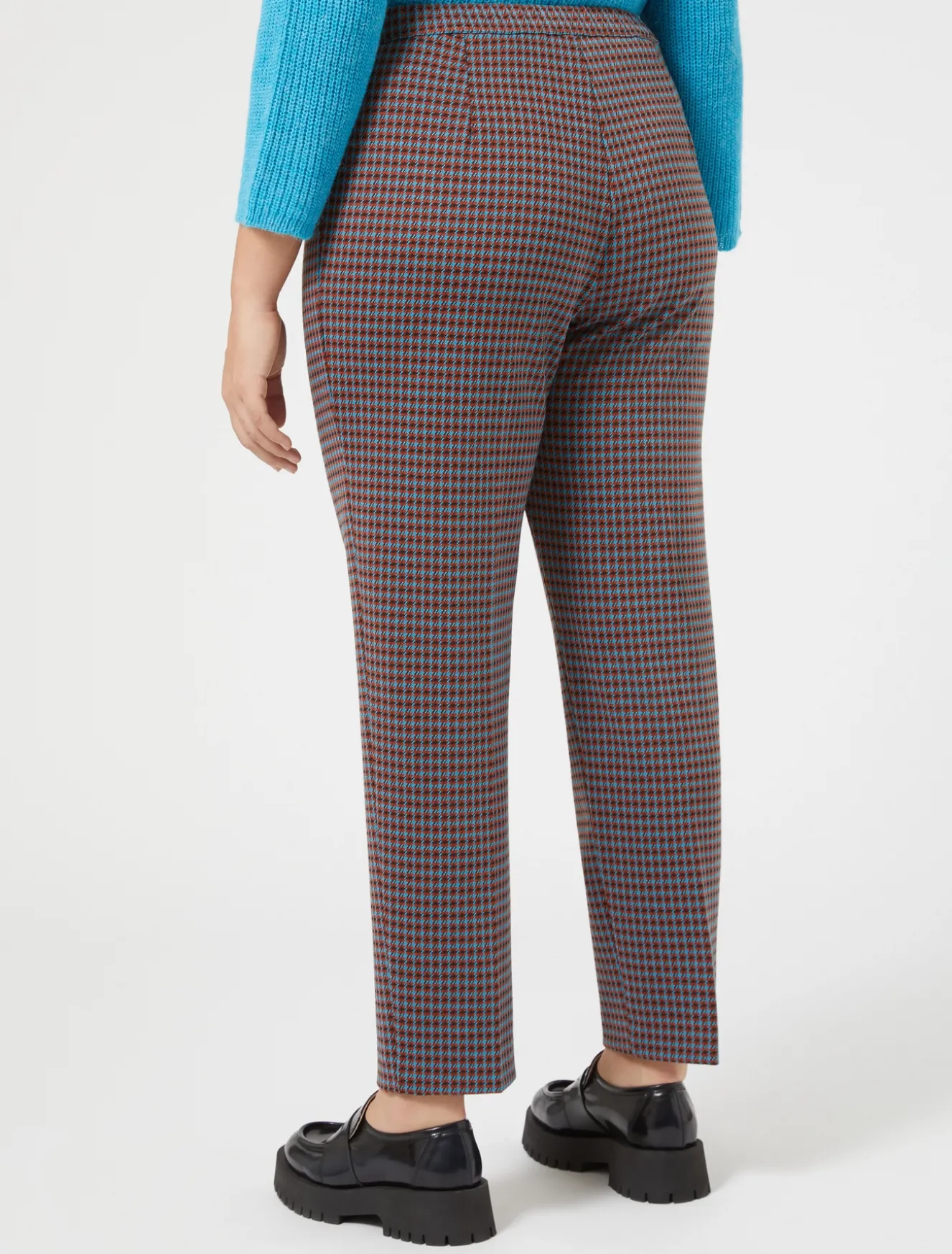 Pantaloni in jersey tinto filo