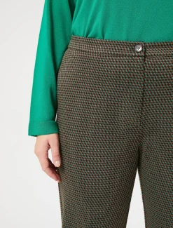 Pantaloni in jersey tinto filo