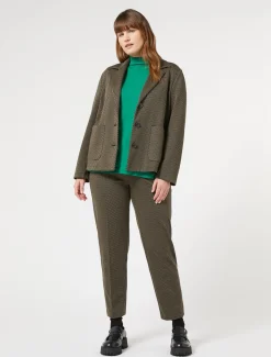 Pantaloni in jersey tinto filo