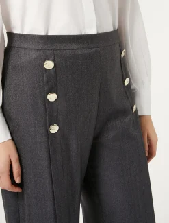 Pantaloni in lana e seta