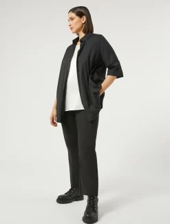 Pantaloni in misto cotone stretch