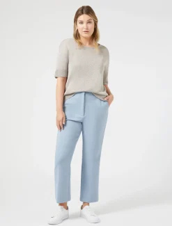 Pantaloni in misto cotone stretch