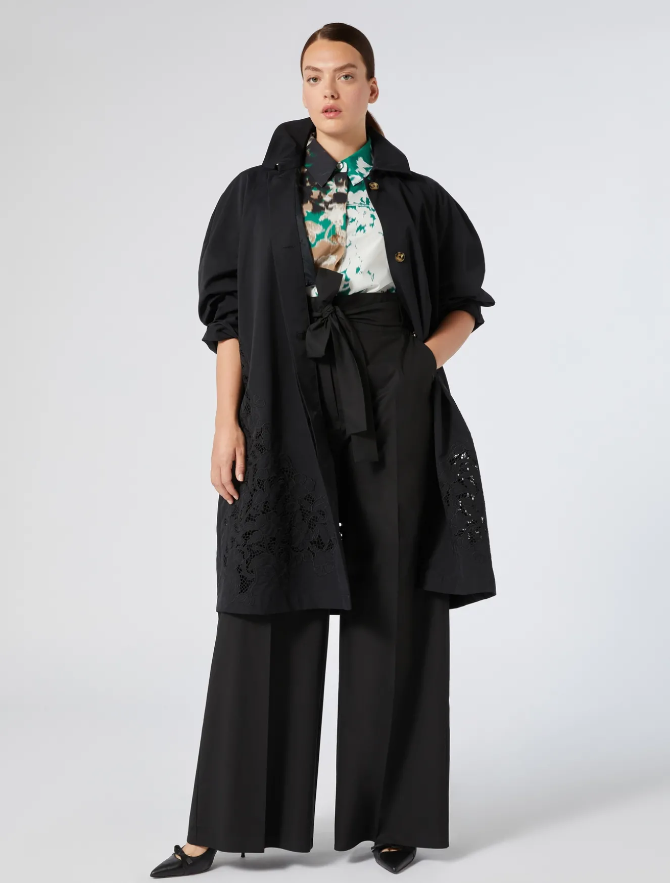 Pantaloni in popeline di cotone