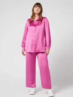 Pantaloni in raso fluido