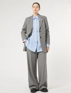 Pantaloni in saglia di misto viscosa