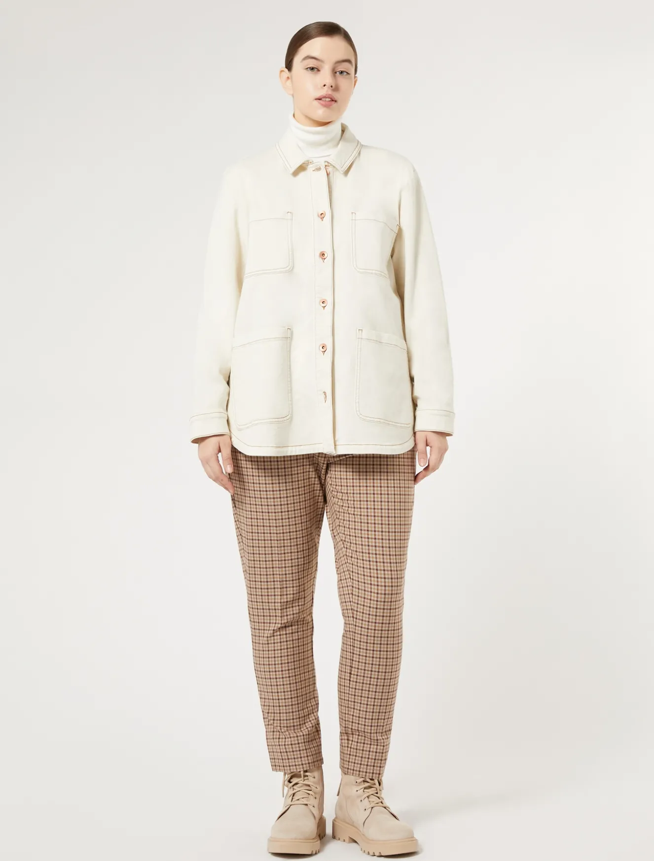 Pantaloni in saglia di misto viscosa