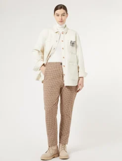 Pantaloni in saglia di misto viscosa