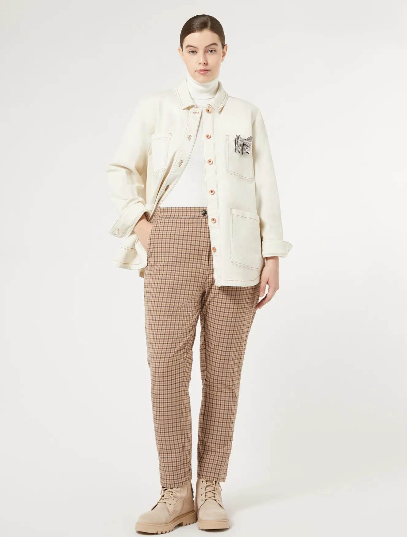 Pantaloni in saglia di misto viscosa