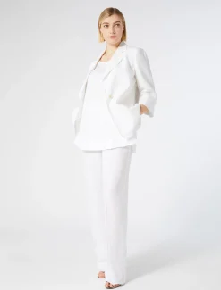 Pantaloni in tela di lino