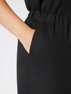 Pantaloni in tela di lino