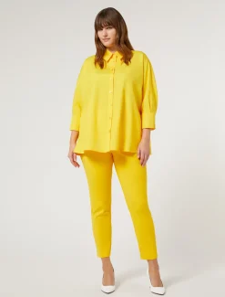 Pantaloni in tela di misto cotone