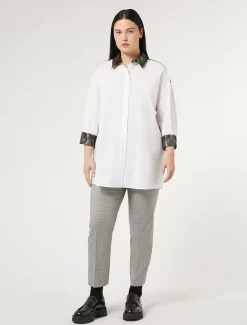 Pantaloni in tela tecnica e viscosa