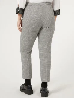 Pantaloni in tela tecnica e viscosa