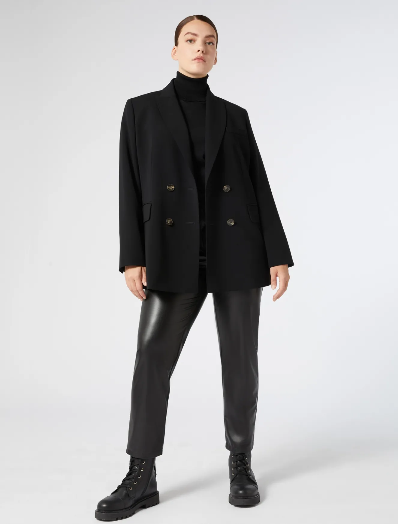 Pantaloni in tessuto spalmato