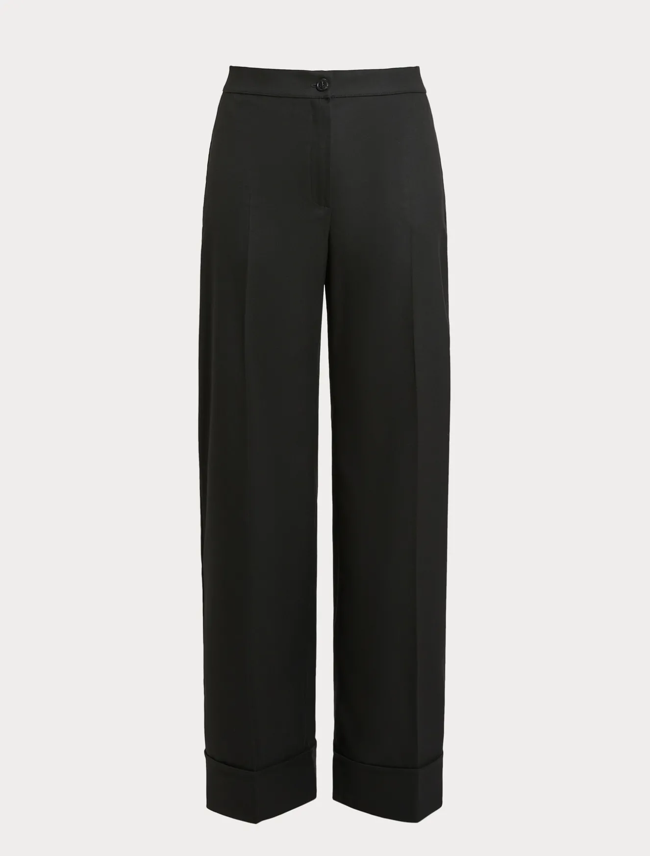 Pantaloni in tessuto tinto filo e viscosa