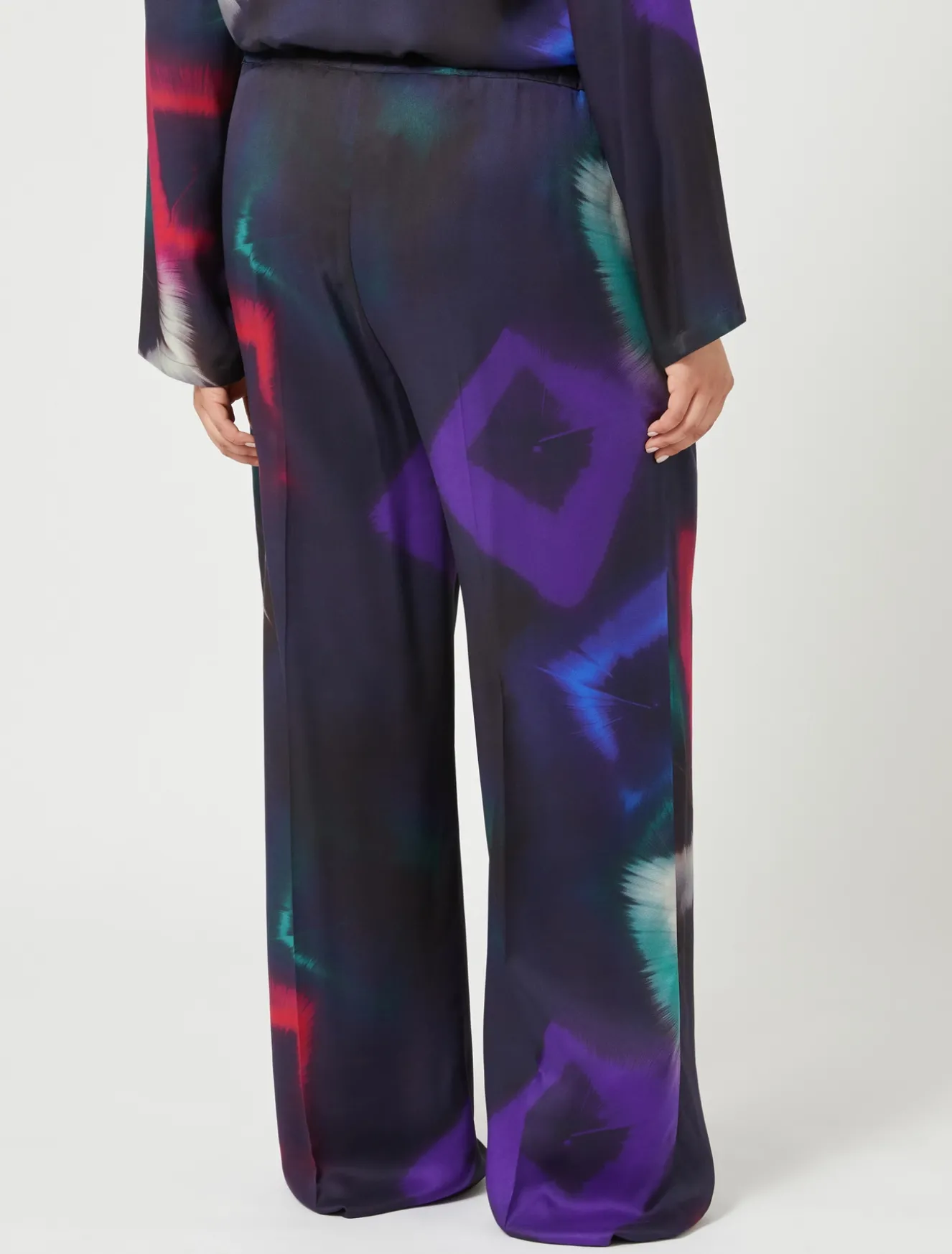 Pantaloni in twill stampato