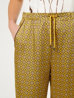 Pantaloni in twill stampato