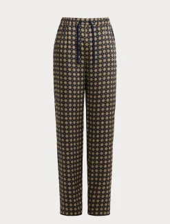 Pantaloni in twill stampato