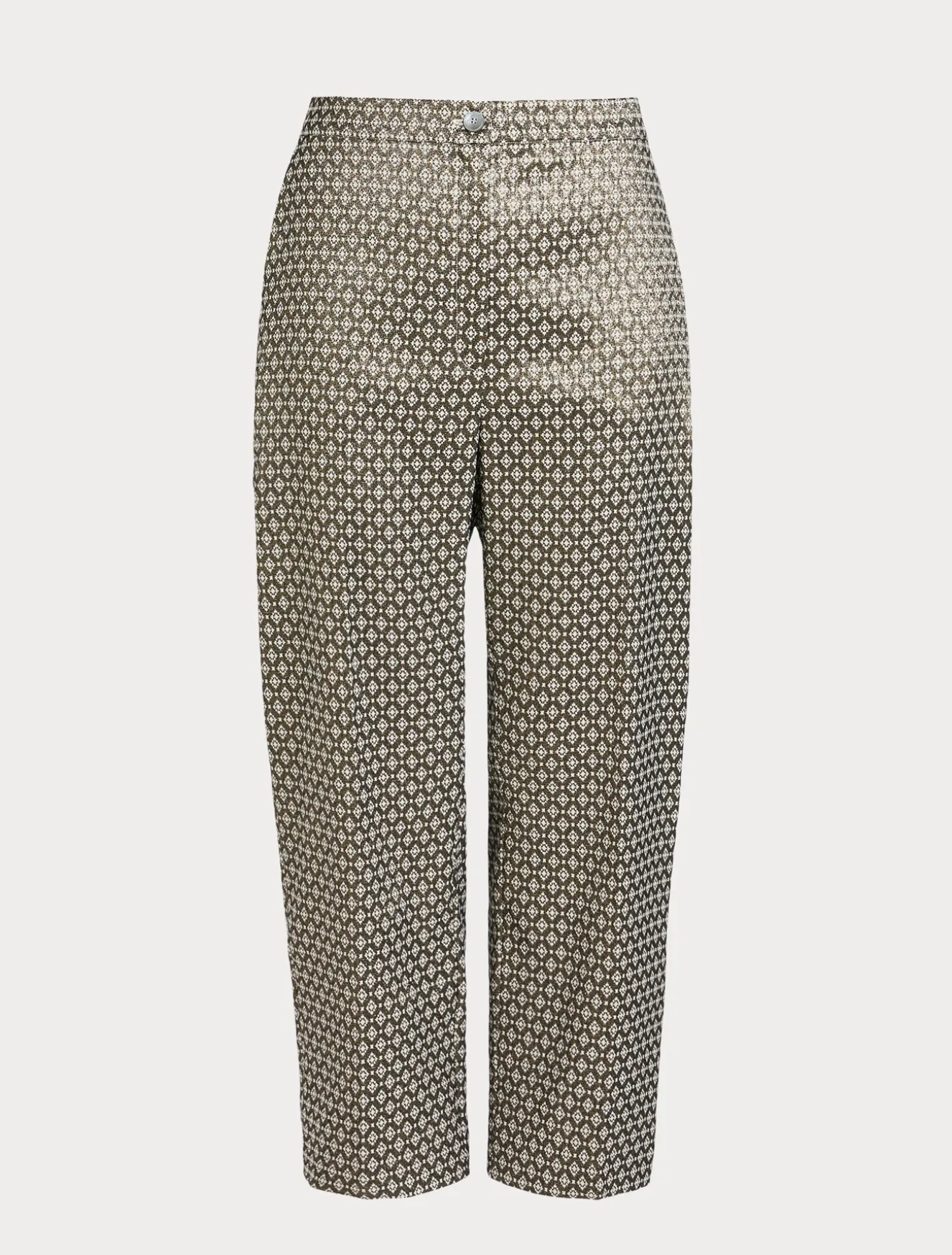 Pantaloni jacquard lurex