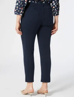 Pantaloni Perfect fit in bull di cotone