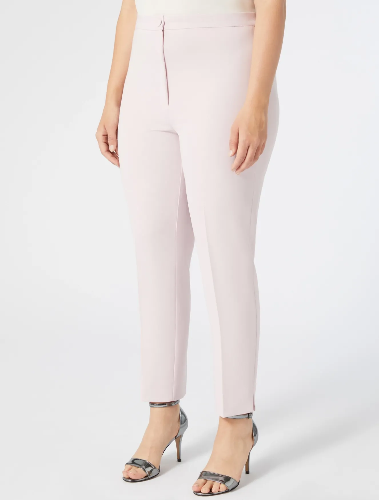 Pantaloni slim in cady triacetato