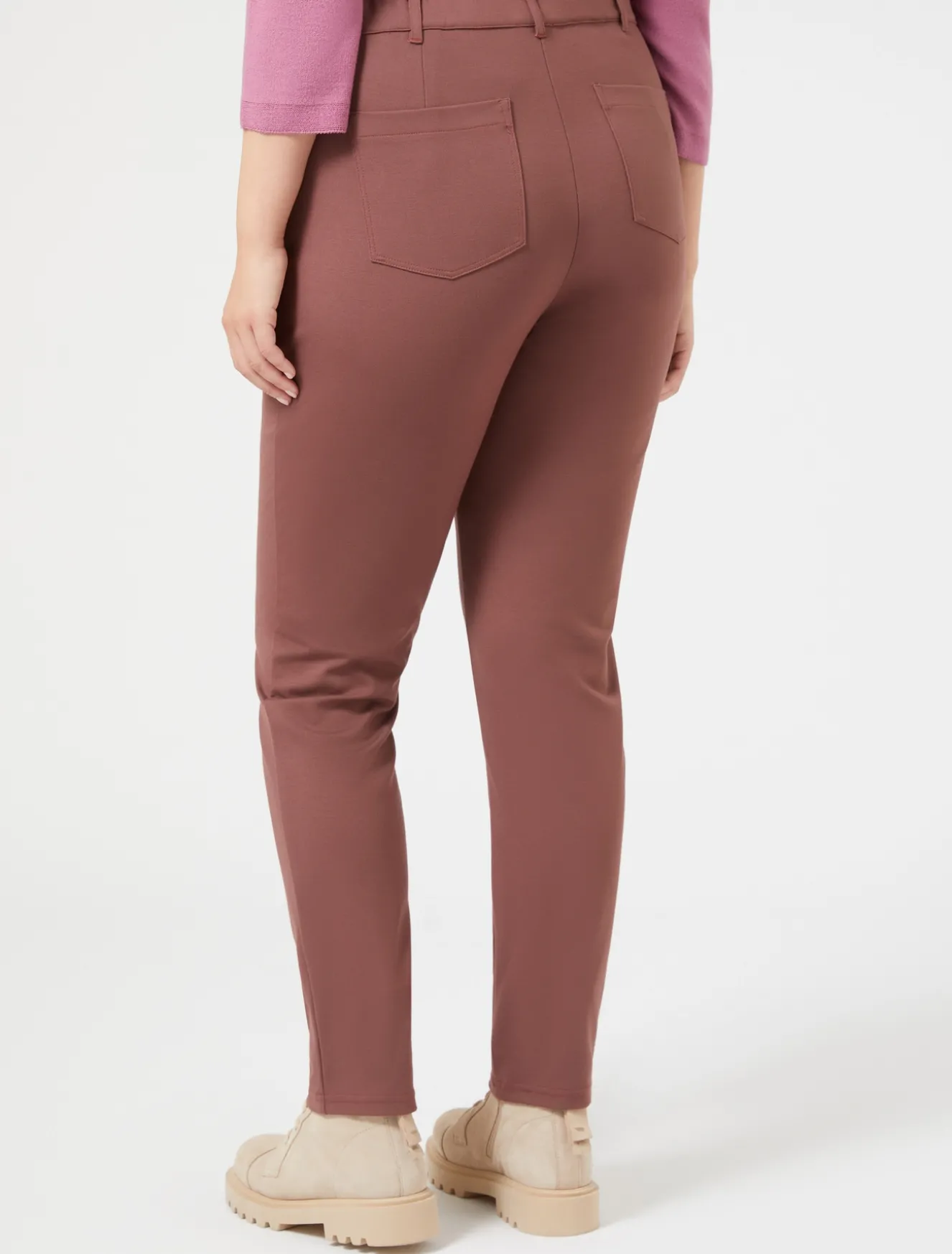 Pantaloni slim in jersey