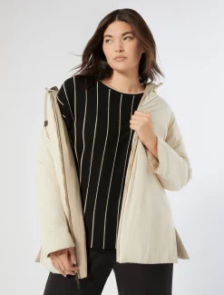 Parka reversibile in tela tecnica antigoccia