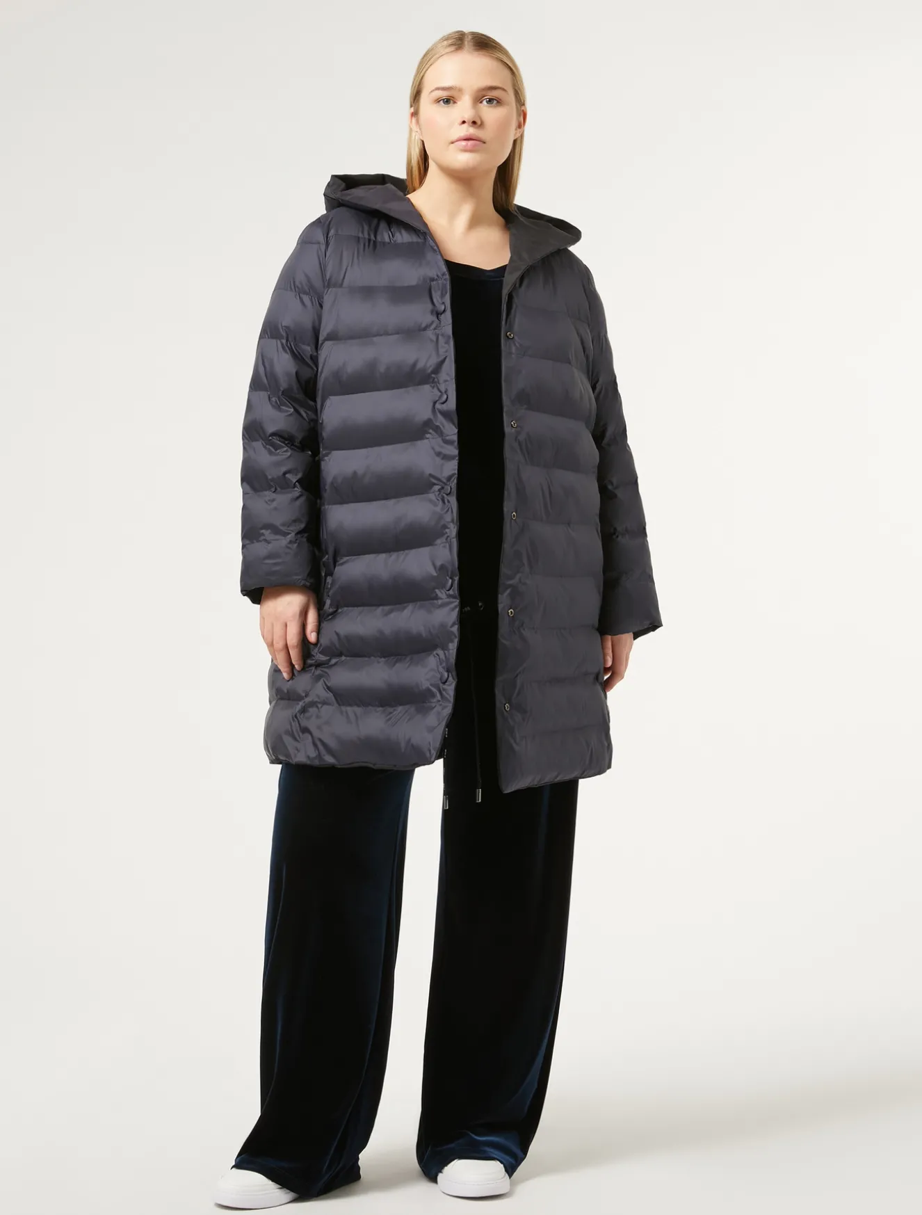 Piumino in taffettà e tela di nylon antigoccia