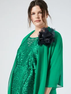 Spilla in organza di seta