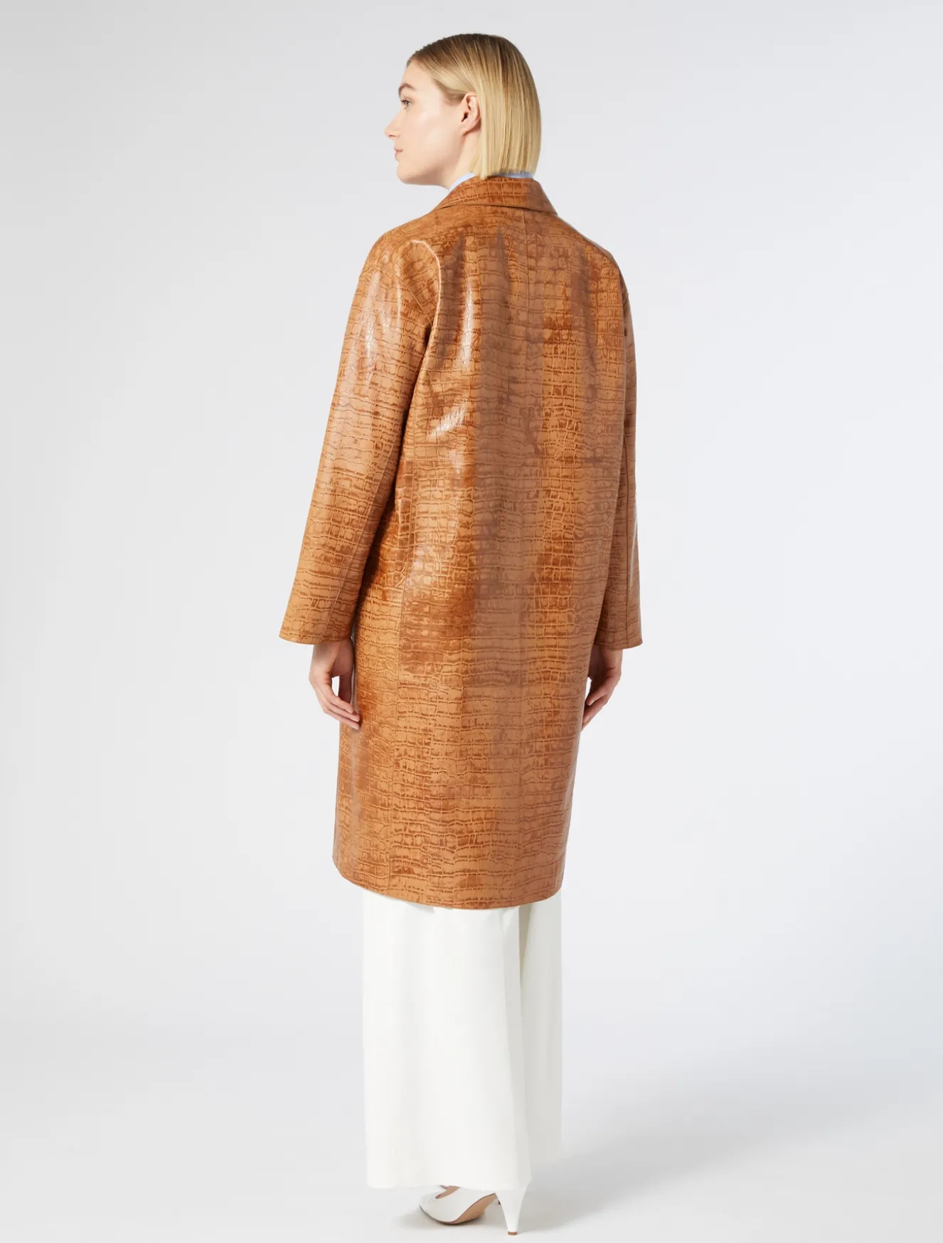 Spolverino in nappa stampa cocco