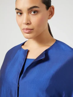 Spolverino in shantung di seta