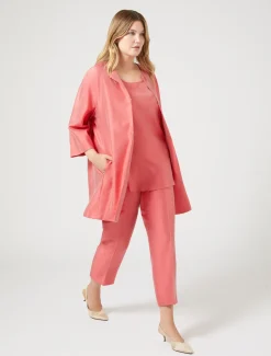 Spolverino in shantung di seta