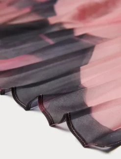 Stola in georgette plissé