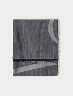 Stola jacquard in misto cachemire