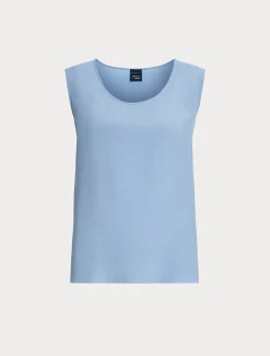 Top in acetato e seta